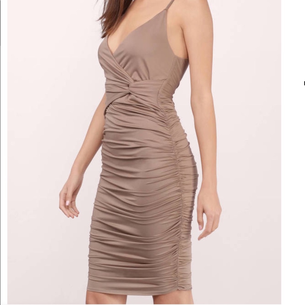 Taupe Midi Dress